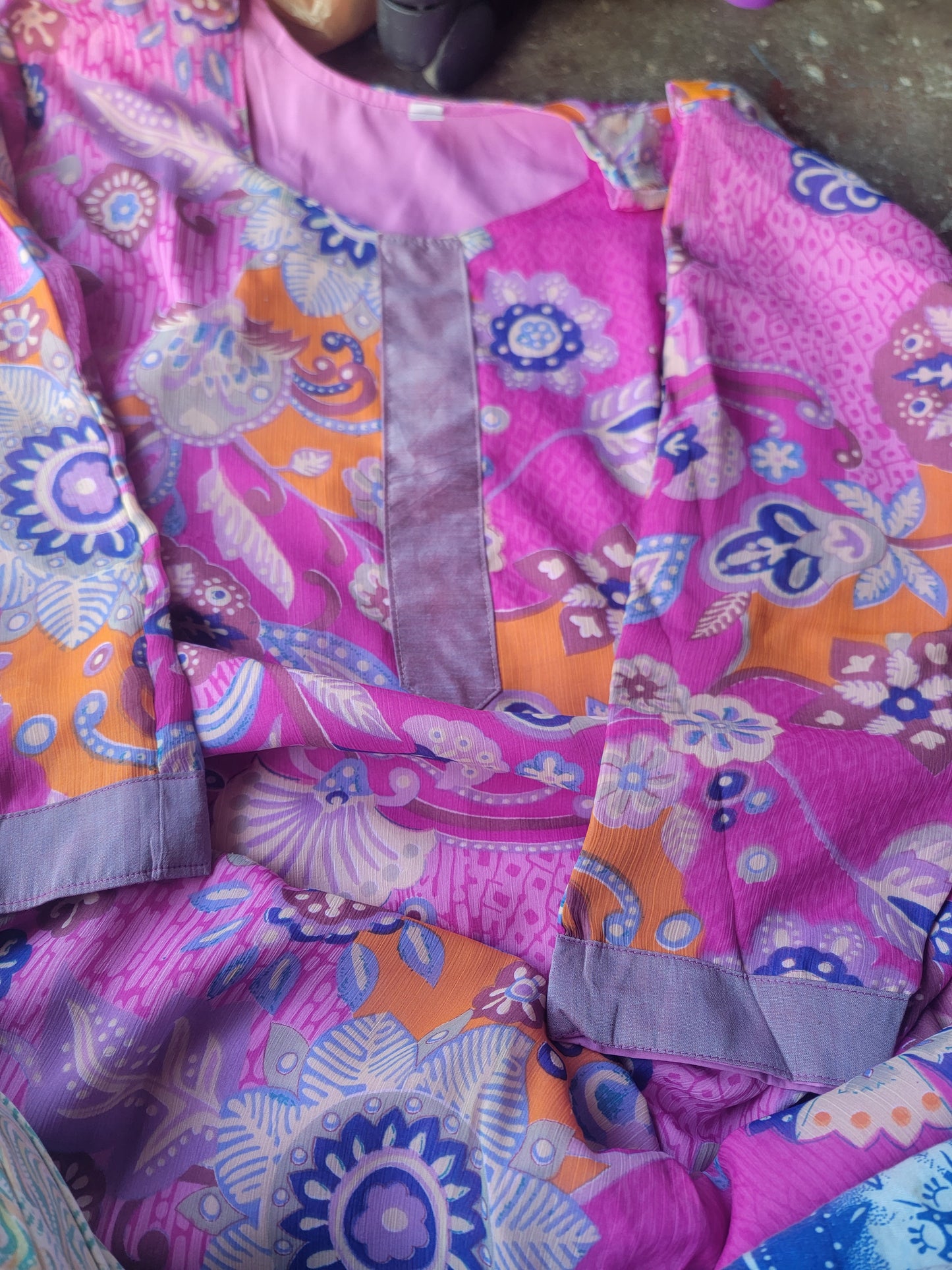 Pink Salwar kameez plus Chest Size 48