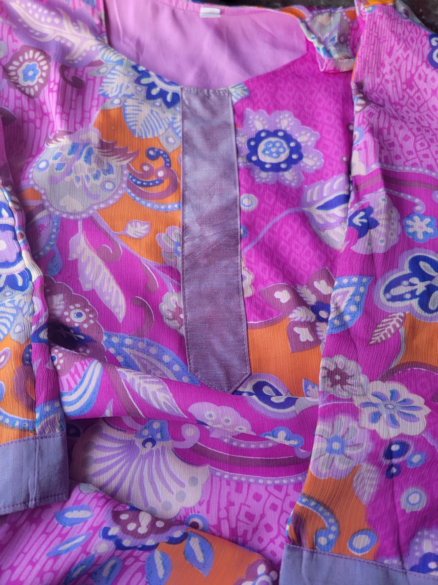 Pink Salwar kameez plus Chest Size 48