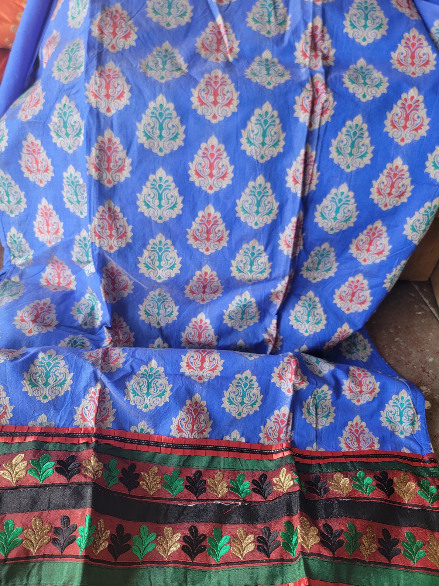 Blue Salwar kameez plus Chest Size 50 wedding party wear