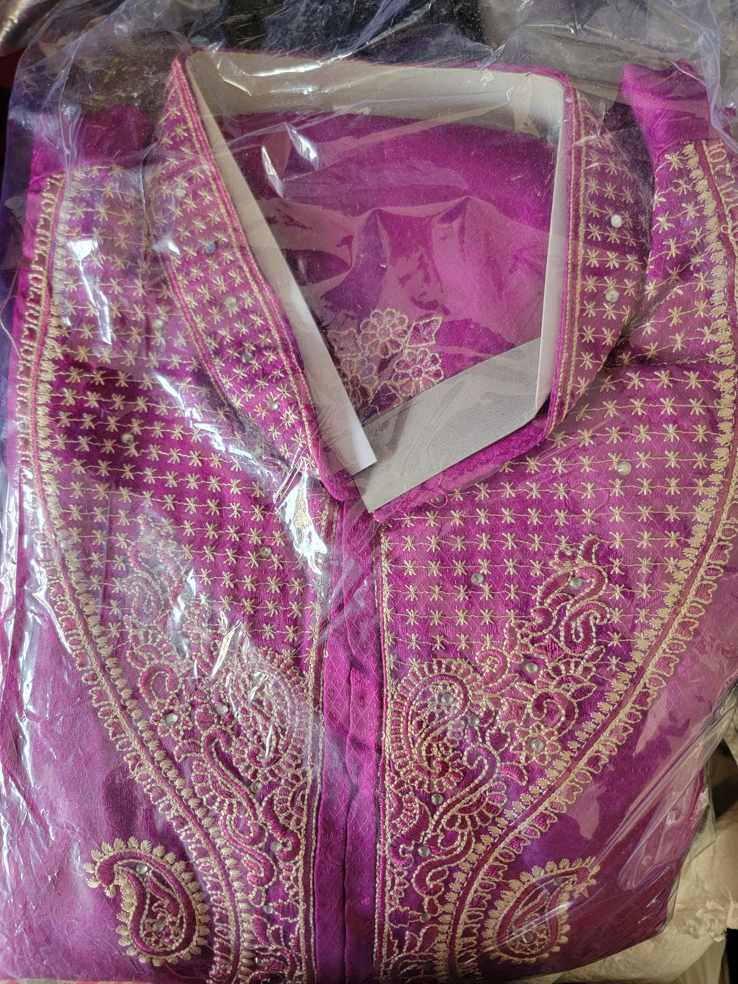 Pink Men’s Kurta Pajama with Matching Shawl Plus Big Sizes Up to 8Xl in Stock