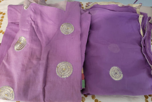 Purple Cotton Salwar kameez  Chest Size 40 Indian Wedding Party wear