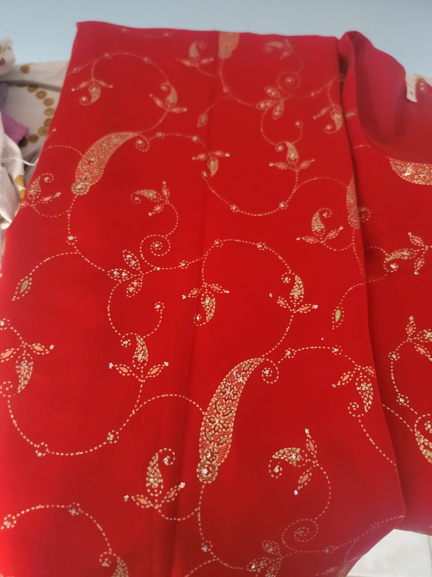 Red Lehanga Choli  Chest Size 44 Indian Wedding Party wear