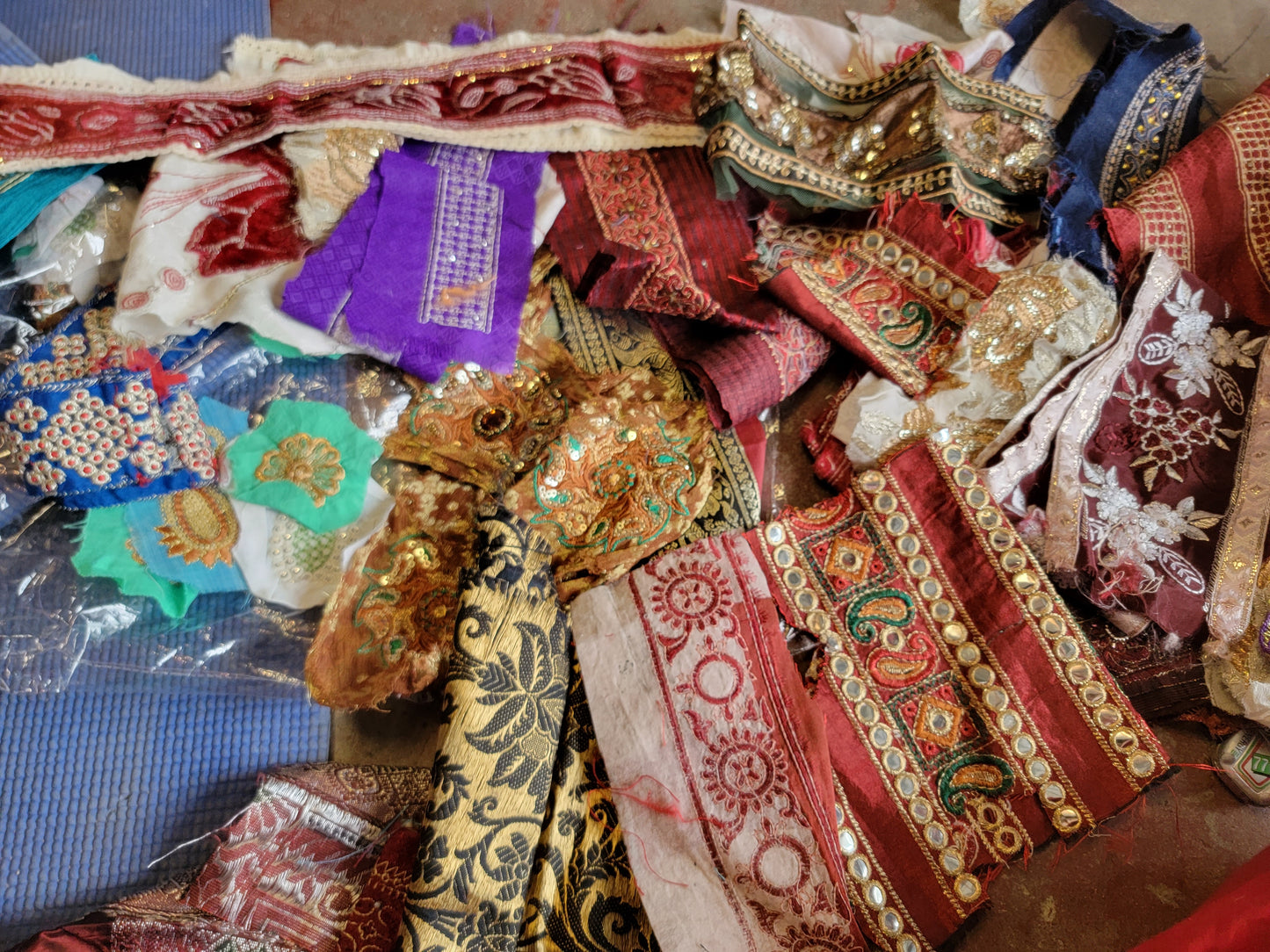 Set of 10 Beaded Embroidered Lace Trim – Perfect for Fashion & Craft Projects