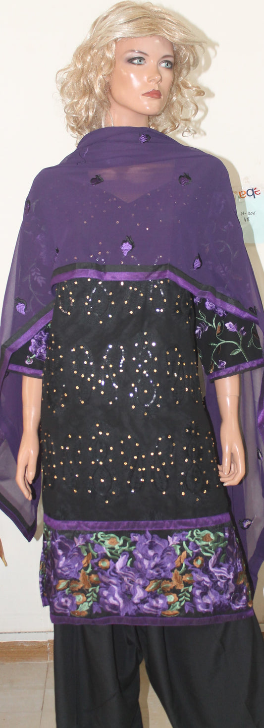 Embroidered Salwar kameez Dress Plus Chest size 48