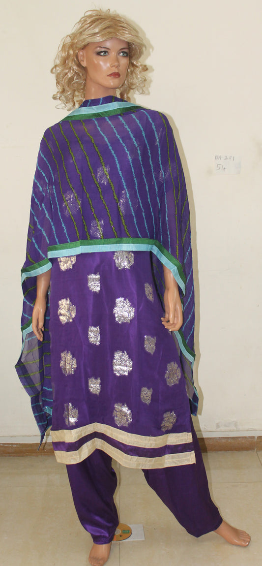 Purple Salwar kameez Dress plus chest  Size 54