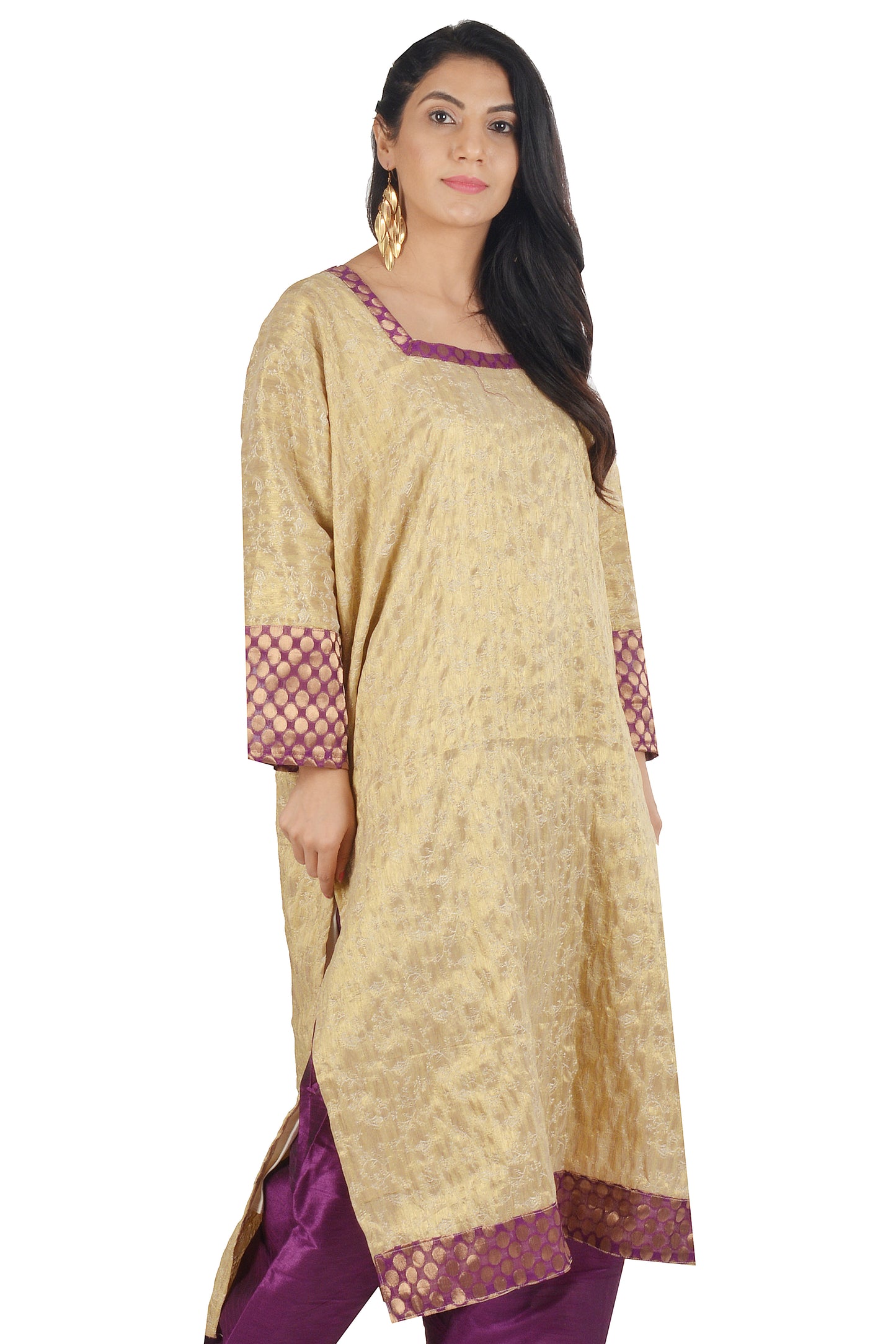 Gold Plus Chest size 48 Salwar kameez dress Indian Wedding Party wear Bollywood