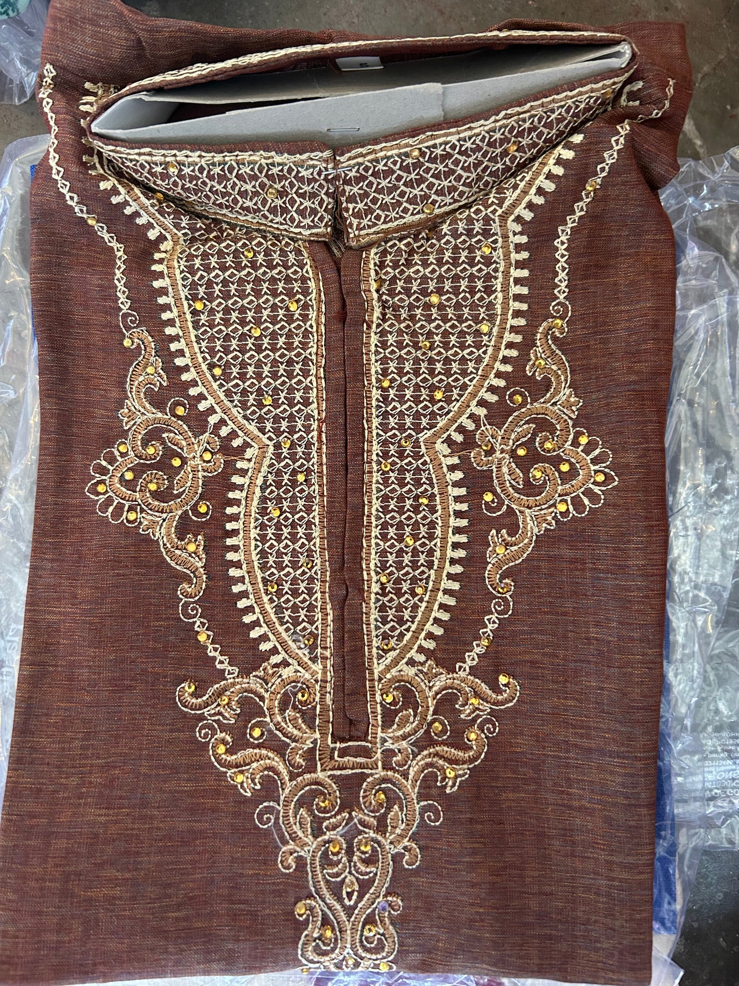 Brown boys kurta pajama set age 5