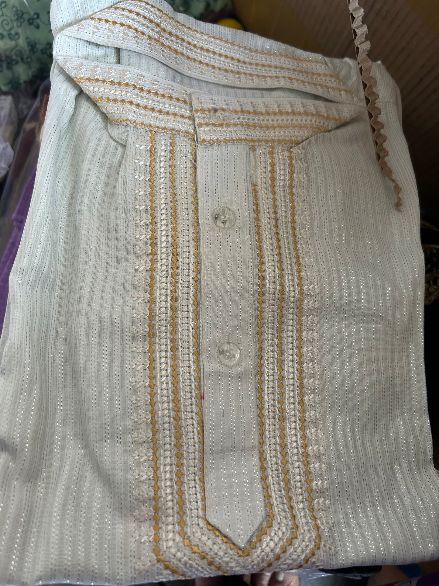 White Boys kurta pajama set Age 11