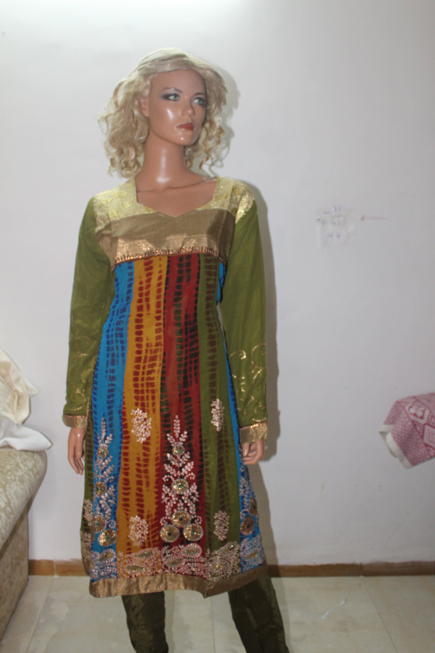 Anarkali Dress Plus Chest Size 44 Indian Bollywood Wedding Party wear