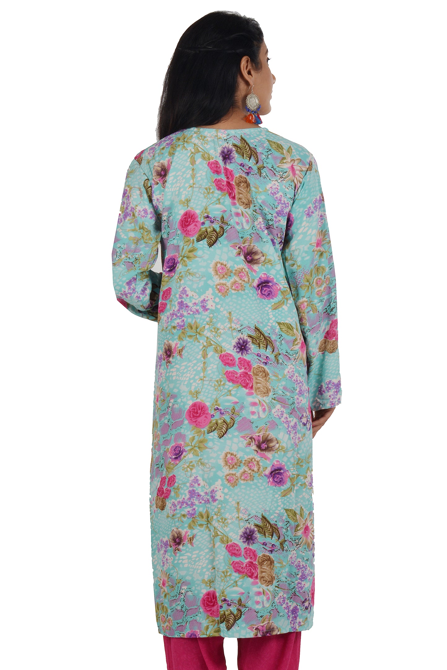 Blue Printed Dress Salwar kameez Dress Chest Size 44
