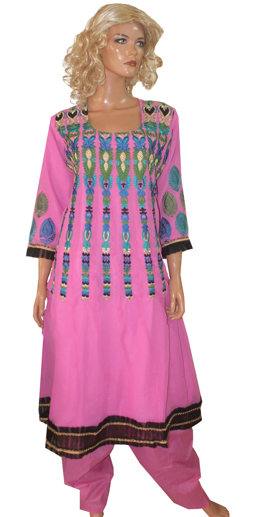 pink  Salwar kameez Dress Chest size 46