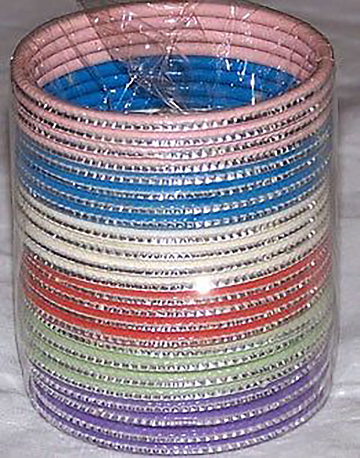 Multi Color set of 24 Bangles Braclet match Indian Outfit Lehanga Salwar kameez size 2.8