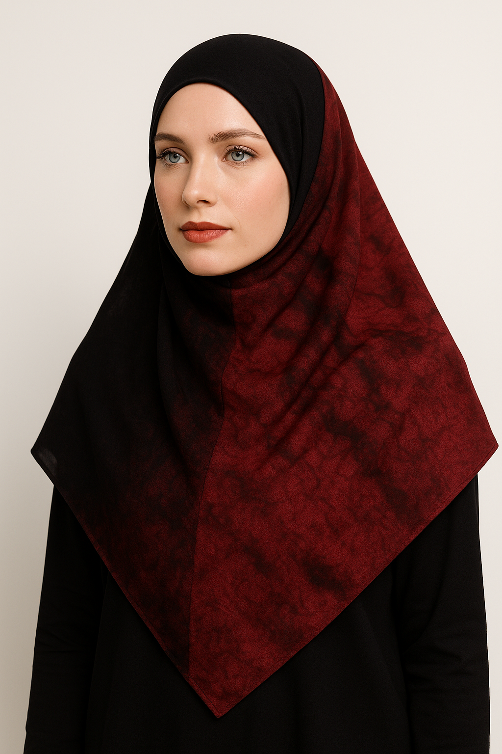 Two Color Modest Wear Scarf square Hijab