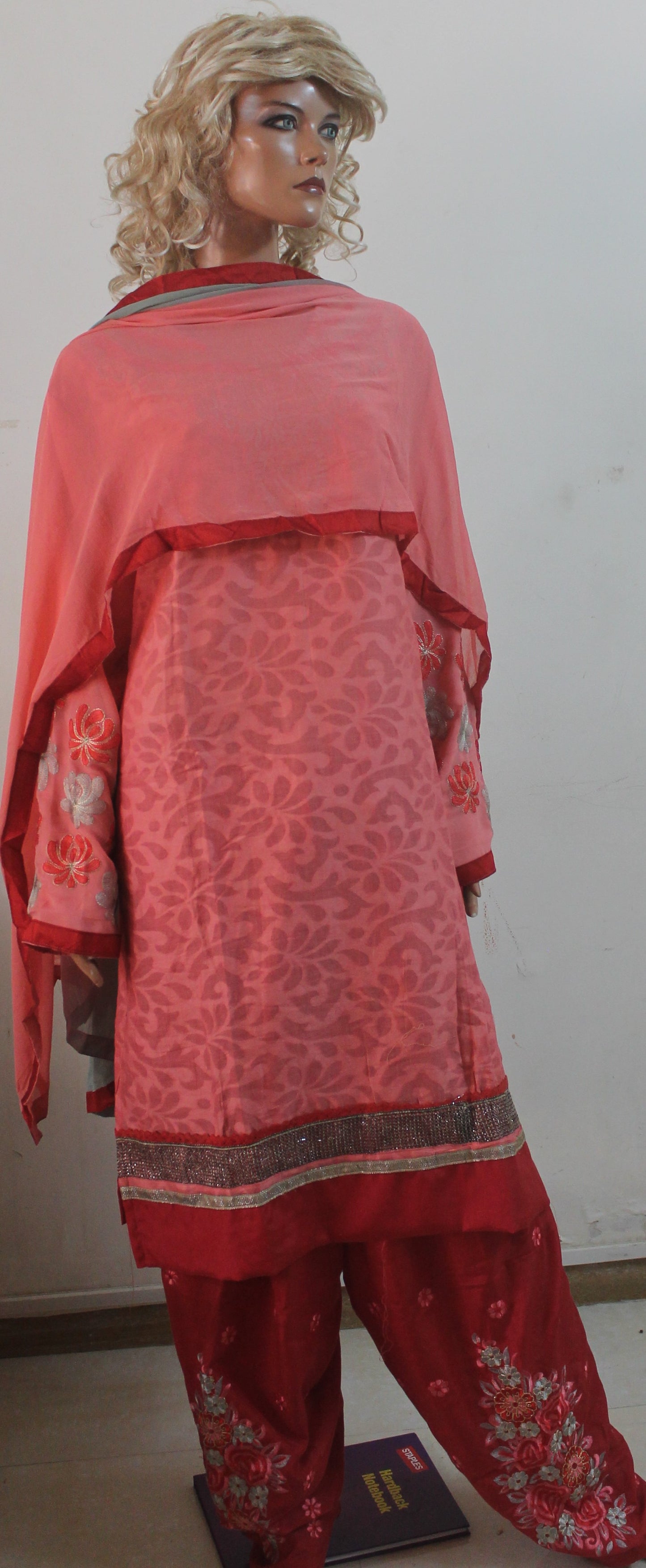 Cotton Embroidered Salwar kameez plus Chest 52