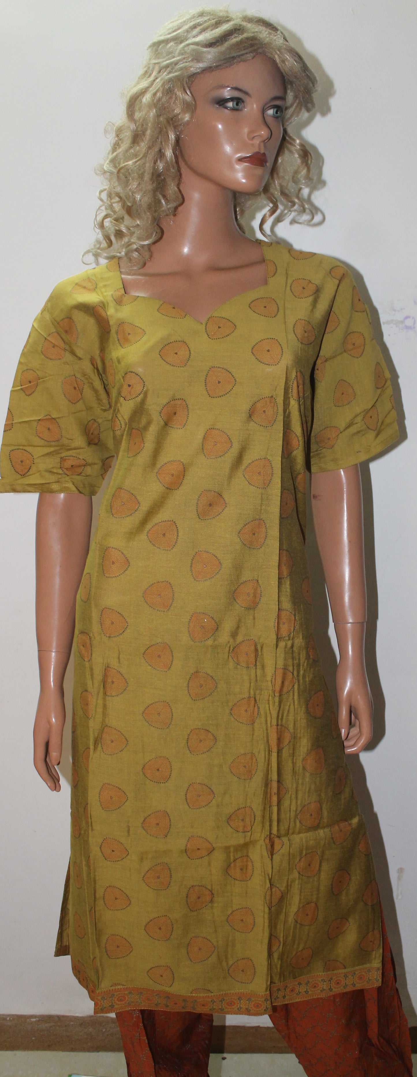 Green Cotton Salwar kameez Dress Chest size 48