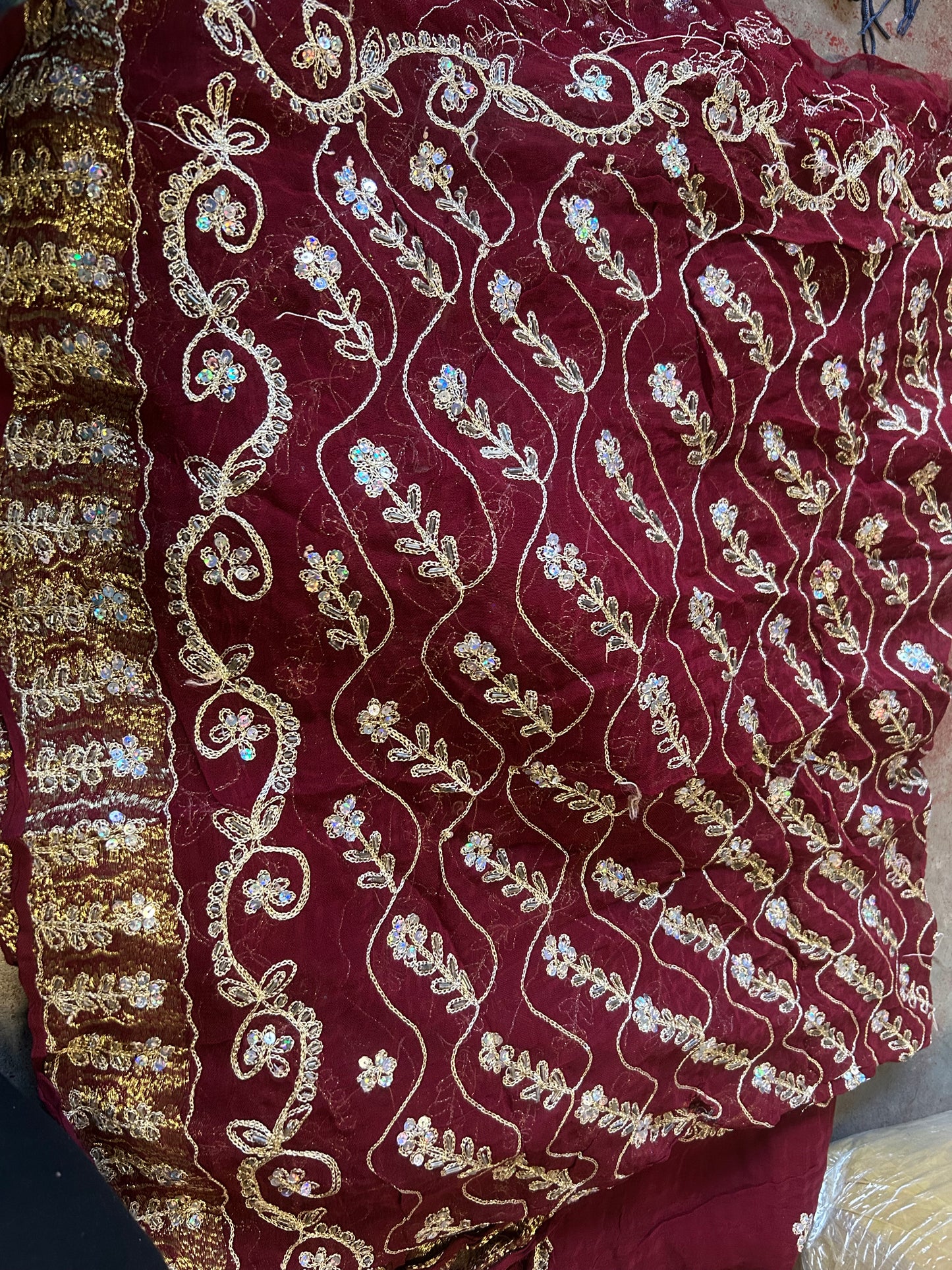 Set Of 10 Beaded Embroidered Lace Trim Art Craft Stitching fabric Doll Clothes Ornament Projects (Copy)