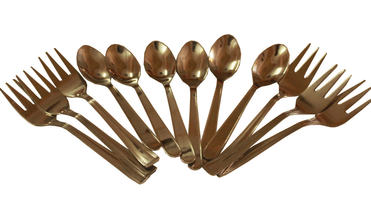 12-Piece Stainless Steel Baby Spoon and Fork Set ā Safe & Durable Kids Flatware