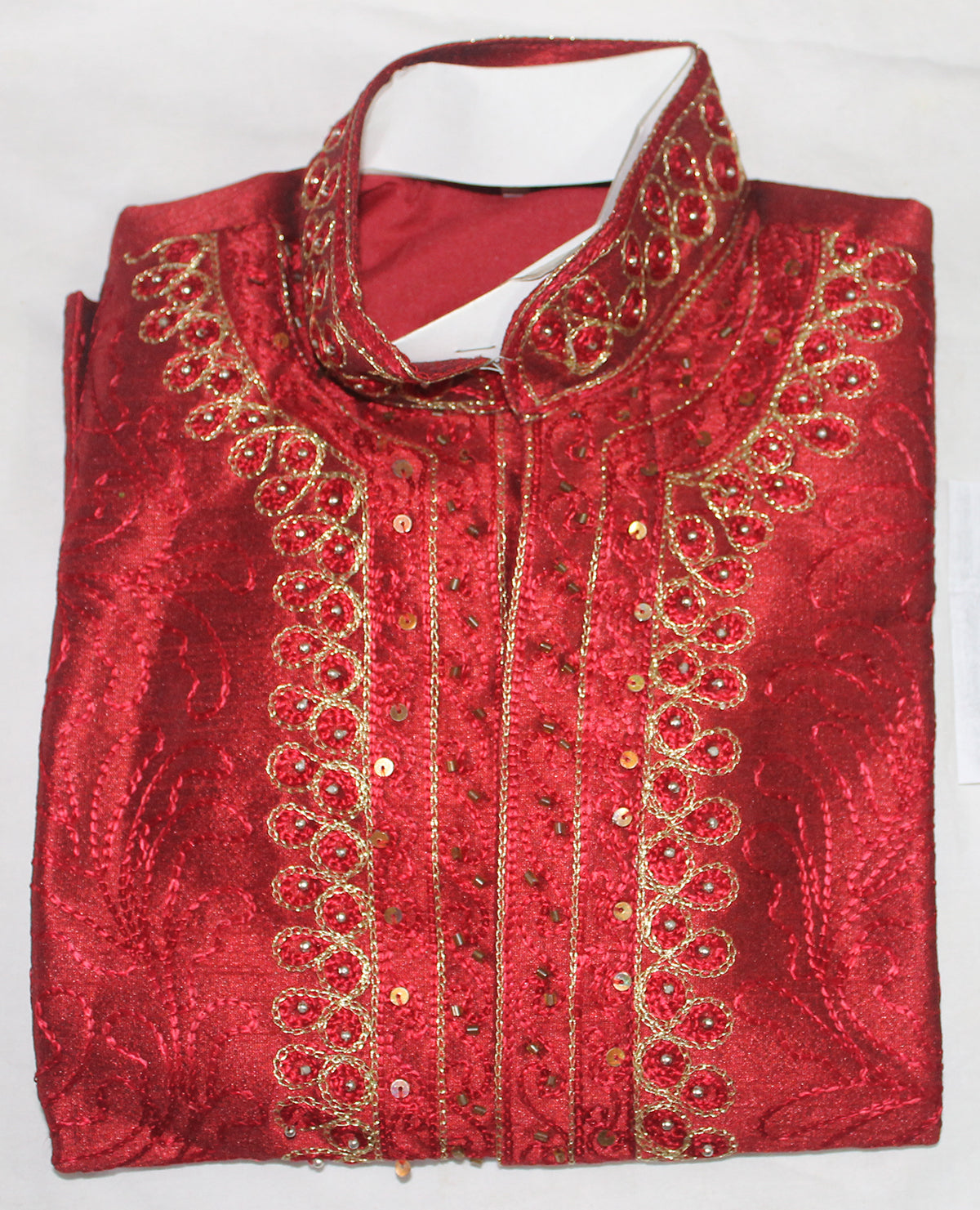 Red Indian  Boys Kurta sherwani set Age 0