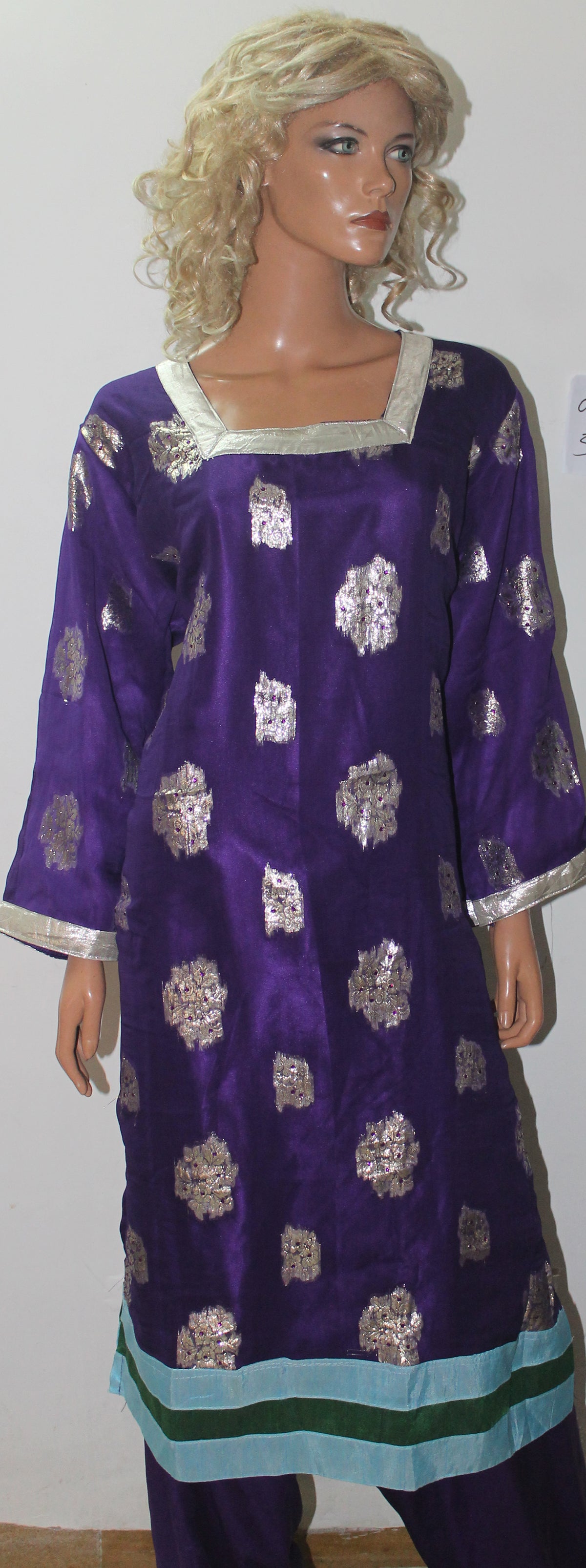 Purple Designer Salwar kameez Chest size 52