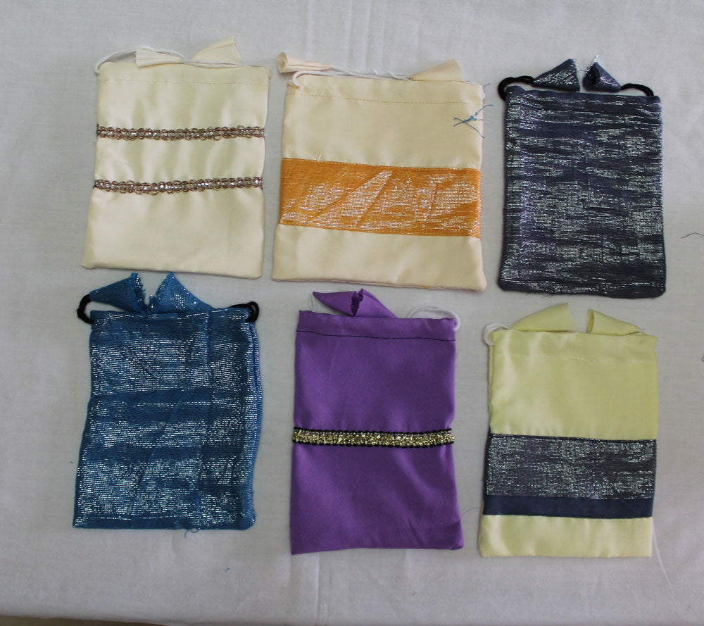 Indian Ethnic Traditional Mala Jewelry Coin Christmas Gift Bag Pouch