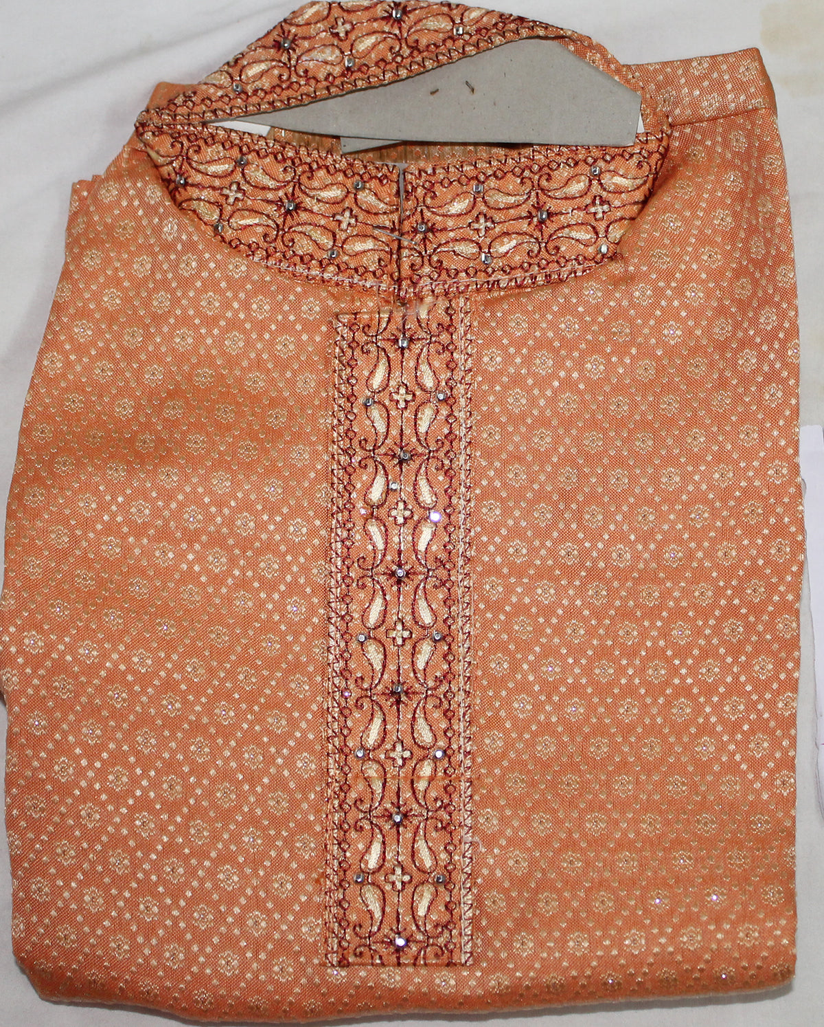 Orange boys Kurta sherwani set Age 1