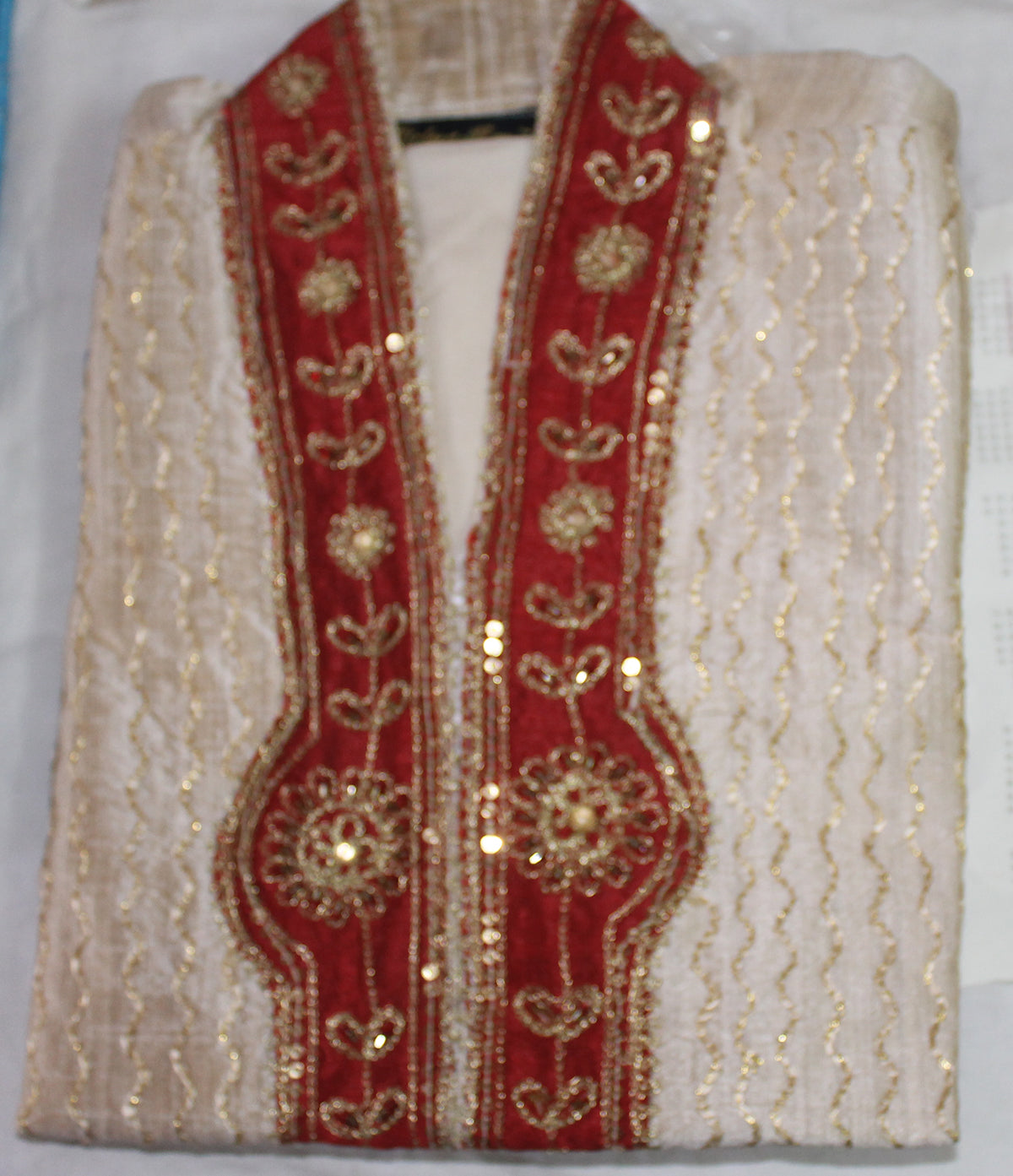 Cream boys Kurta sherwani set Age 4