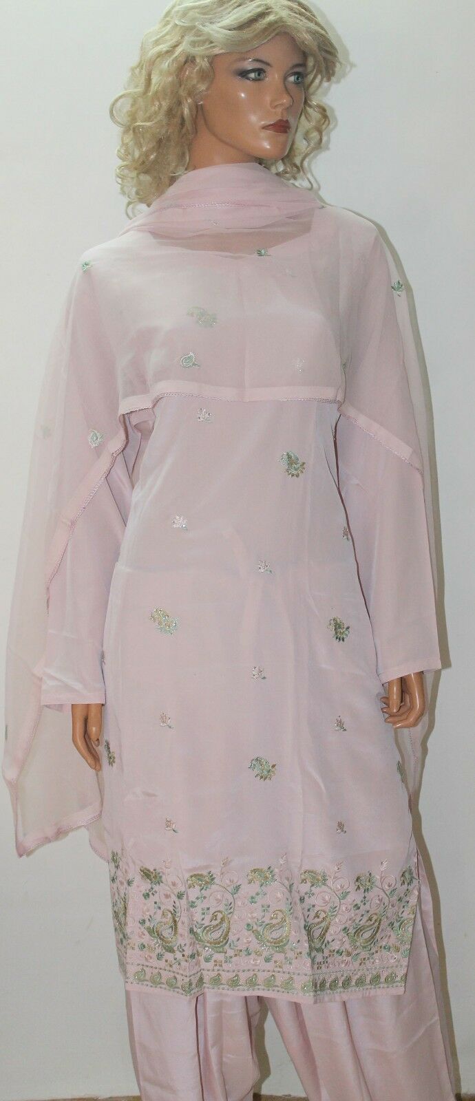 Dusty Pink Dress Salwar suit By Manha Plus size 52
