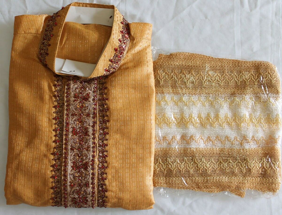 Yellow Traditional Men Kurta Pajama set