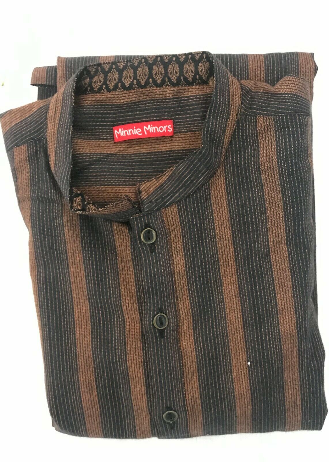 Black Brown Cotton Exclusive Boys Kurta pajama set Age 8