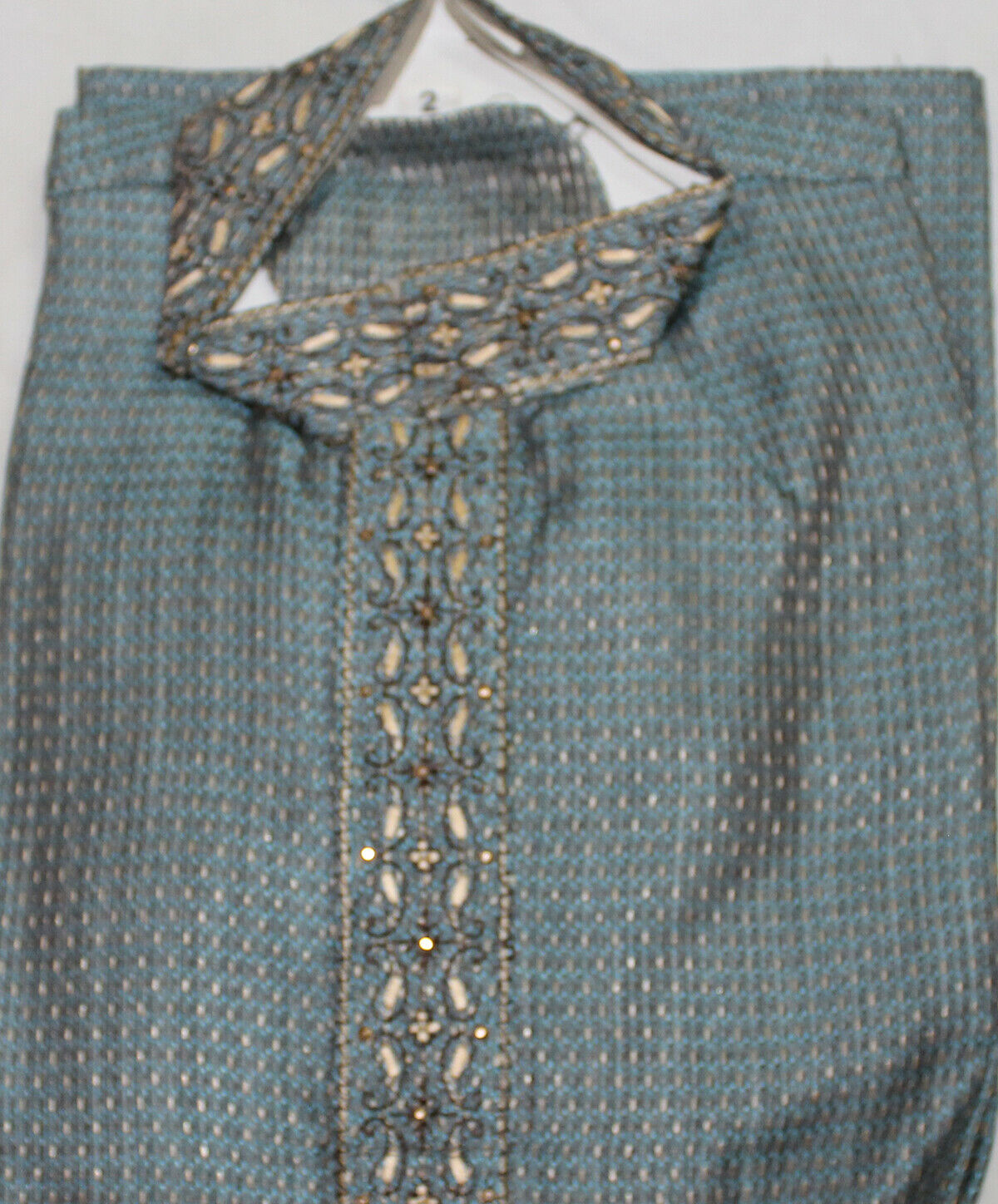 Blue Designer Exclusive Boys Kurta Pajama Sherwani Kurta set Age 2