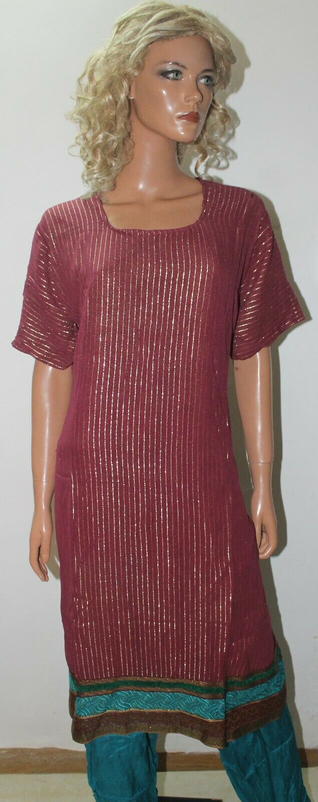 Burgund Bollywood Shinny Collection Wedding Stitched Salwar kameez Plus Size 54