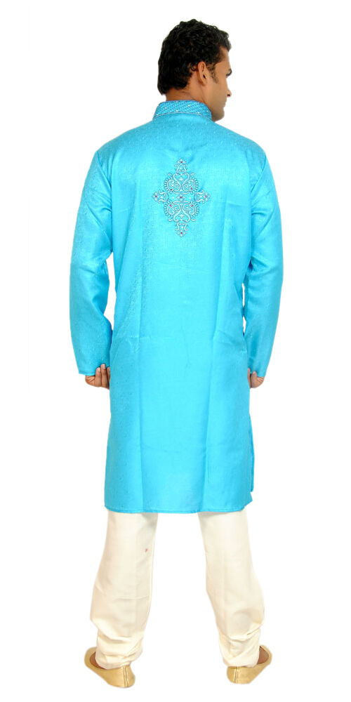 Blue Men Kurta Pajama Set