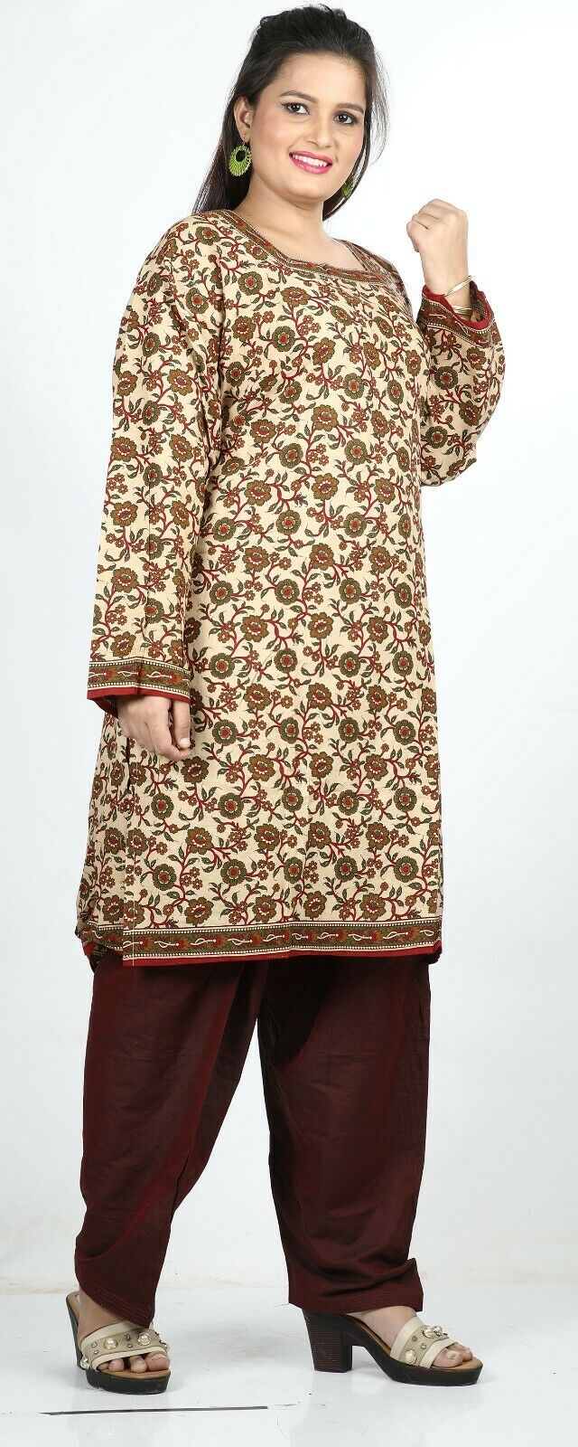 Floral print Cotton Summer Salwar Kameez Plus chest 58 Stitched Ready to Wear