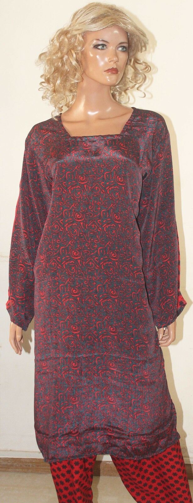 Red Crepe salwar kameez Plus size 52 New arrivals