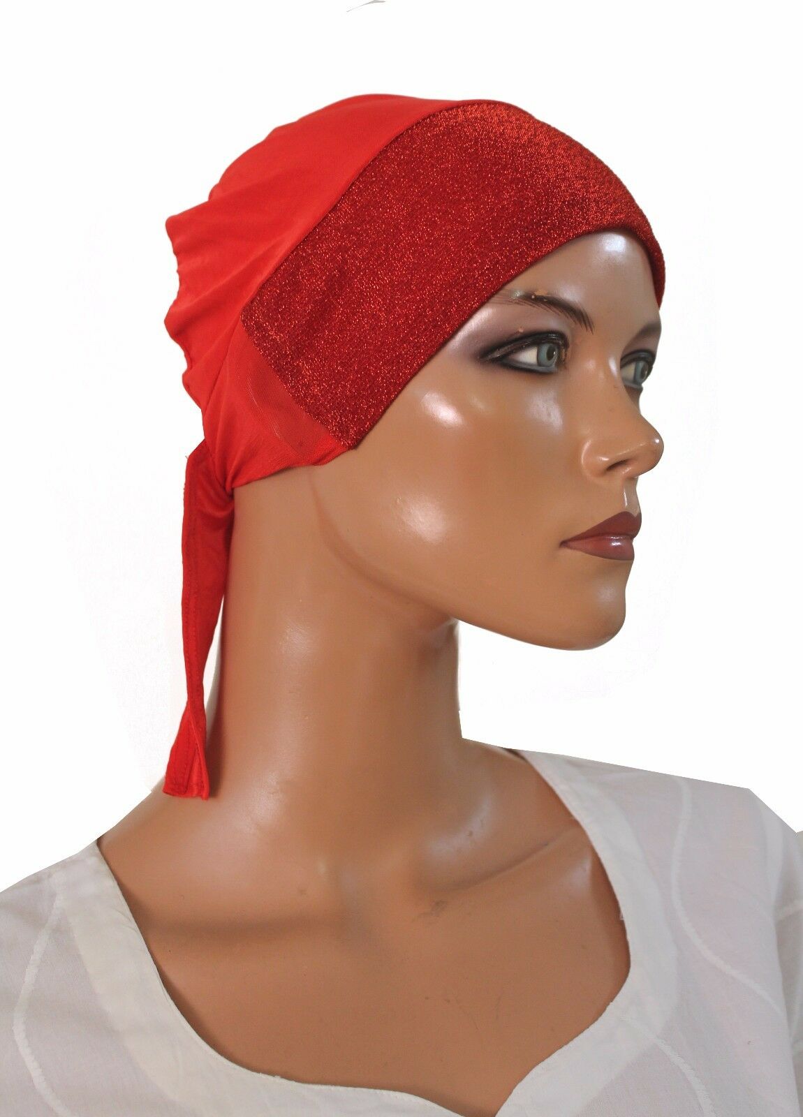 wholesale lot of 6 Hijab underscarf Sparkle Hijab cap W Ties