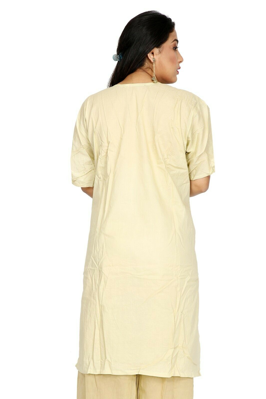 Light Yellow Cotton Summer salwar kameez Plus size 56 Boutique New arrivals