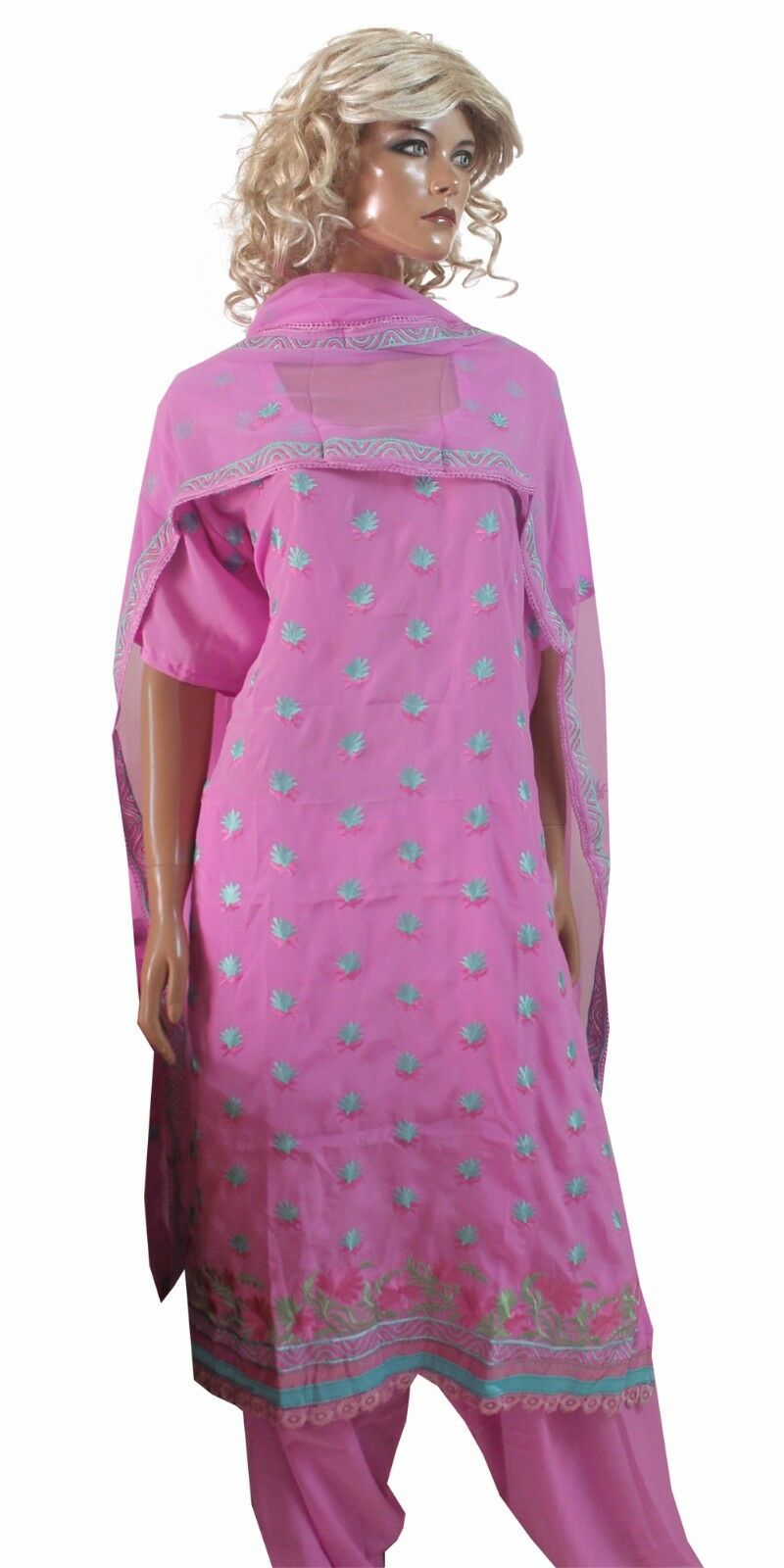 Pink Bollywood Indian Salwar kameez Plus Size 56 New Arrivals