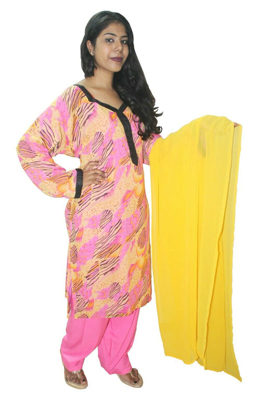 Pink   Designer Salwar kameez Kurta Dupatta pakistani Chest plus Size 52