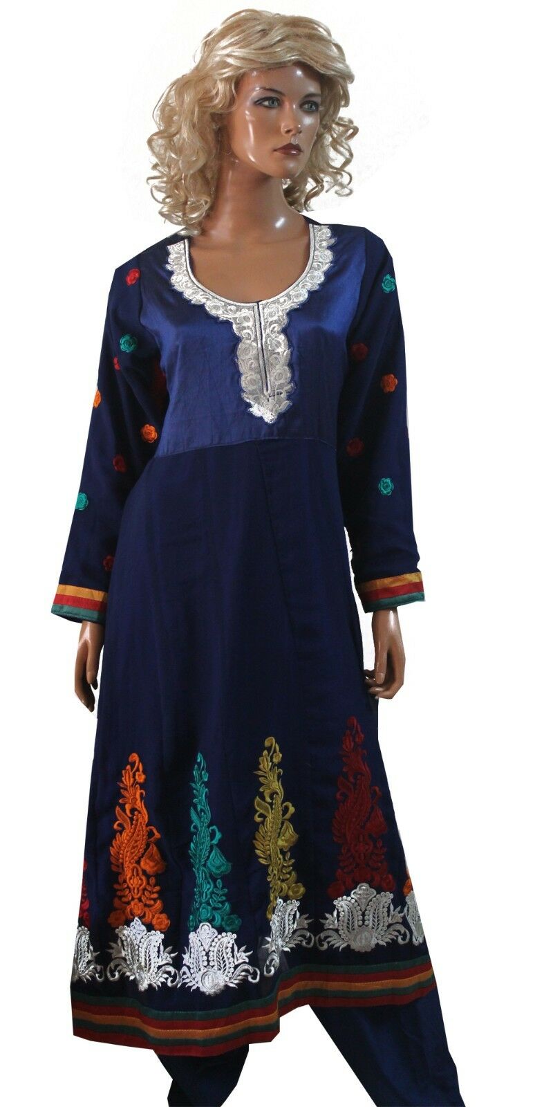 Blue Shilpa Anarkali Salwar kameez Party Wedding wear Chest size 44