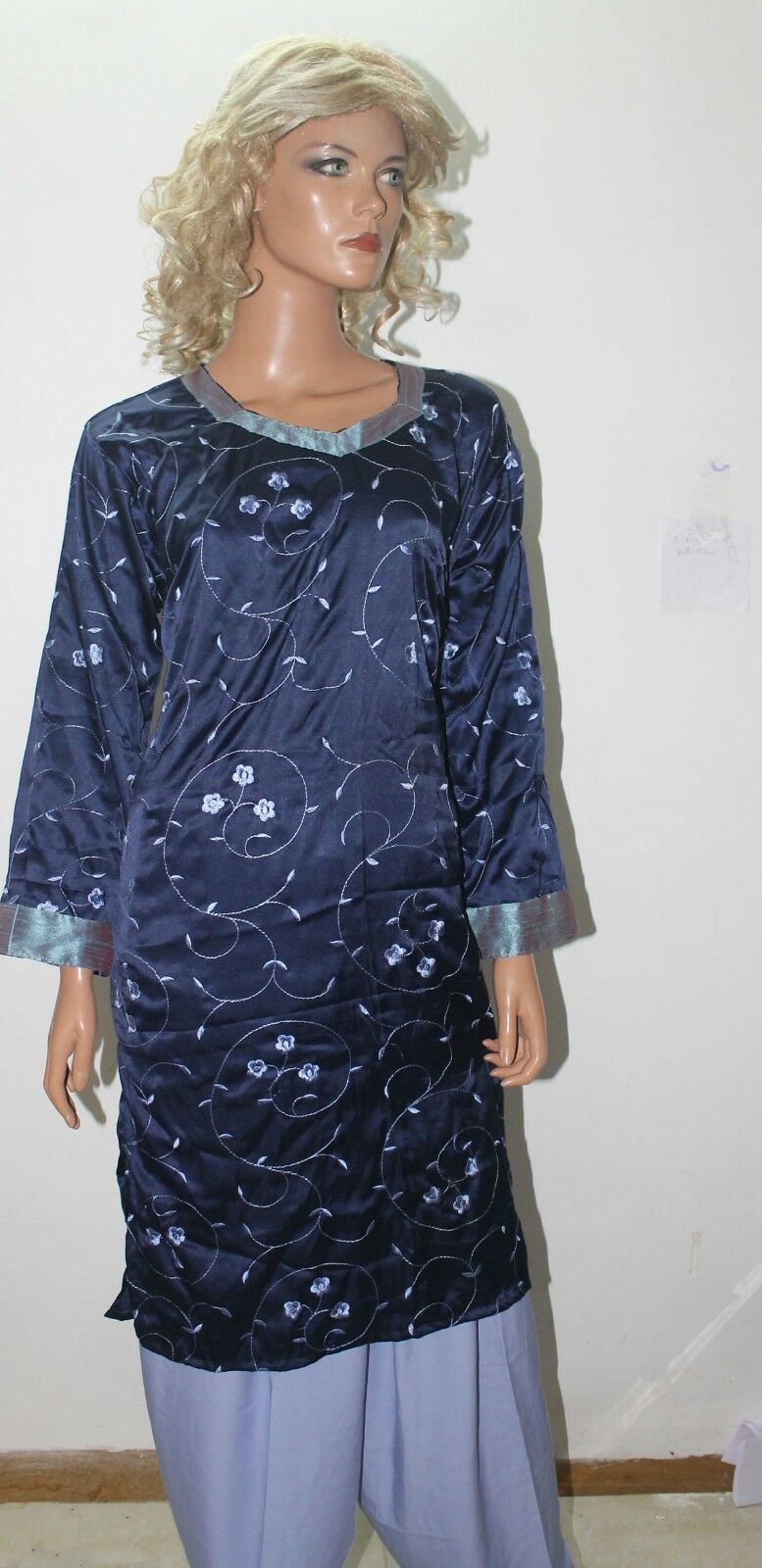 Blue crepe Noor Salwar Kmaeez Collection Chest size 52