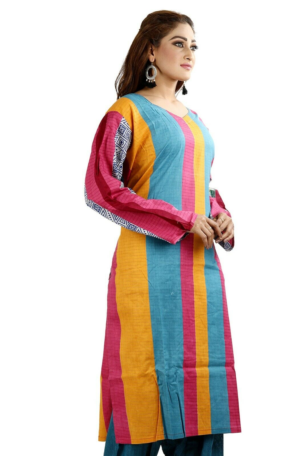Cotton Printed Designer Pakistani Traditional Dress Salwar kameez chest size 56