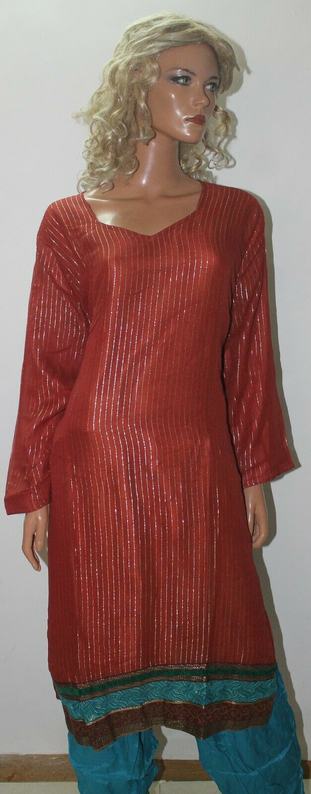 Burgudy Bollywood Shinny Collection Wedding Stitched Salwar kameez Plus Size 52