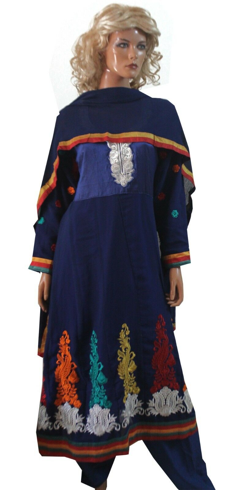 Blue Shilpa Anarkali Salwar kameez Party Wedding wear Chest size 44