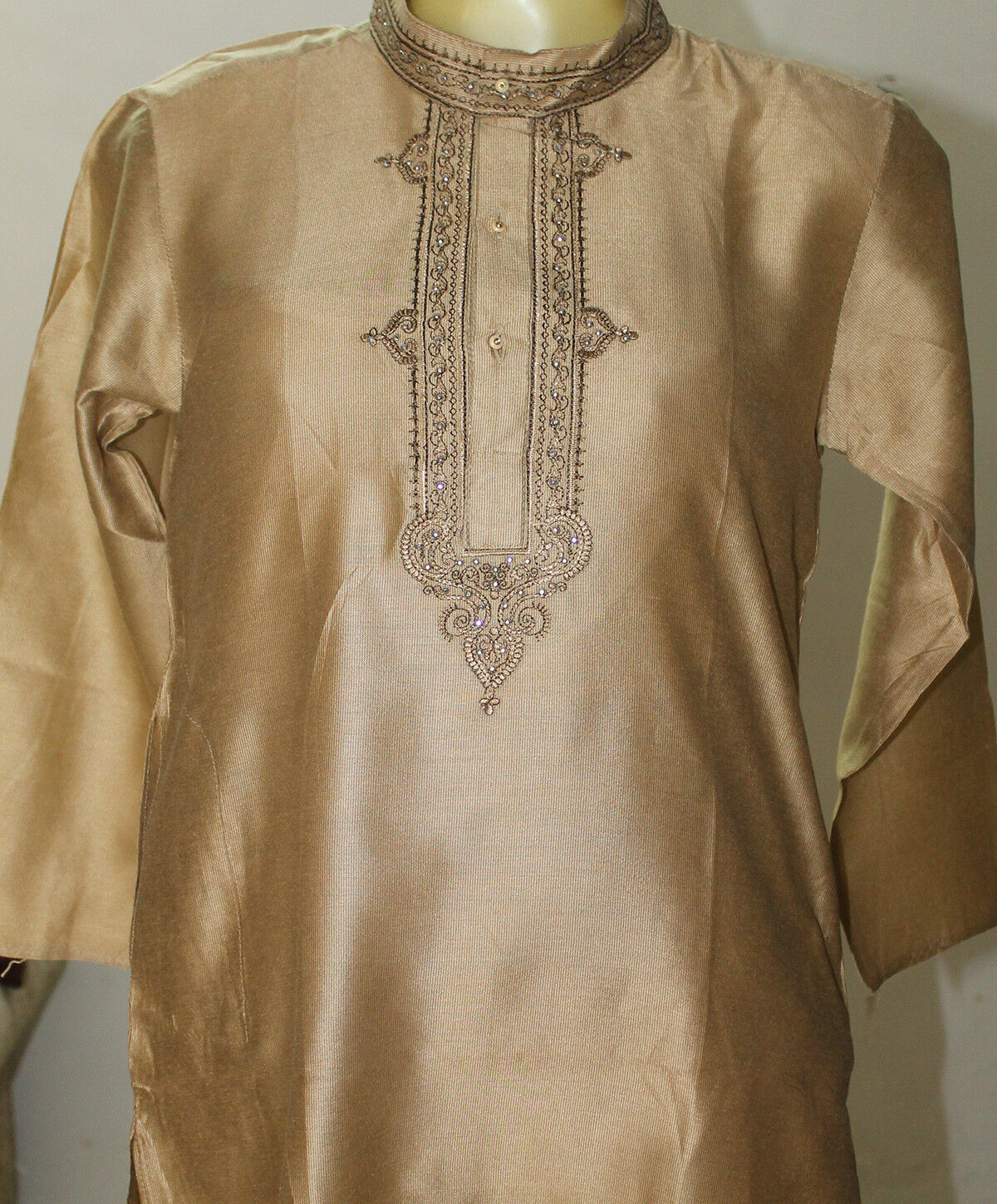 Tan Boys kurta Pajama set With Free Shawl Age 7,8,9