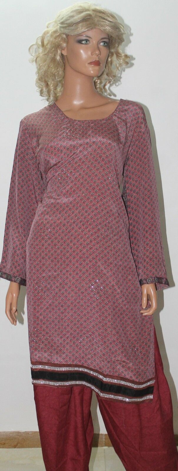 Dusty Pink Dress suit plus size 50 Designs By Inayah