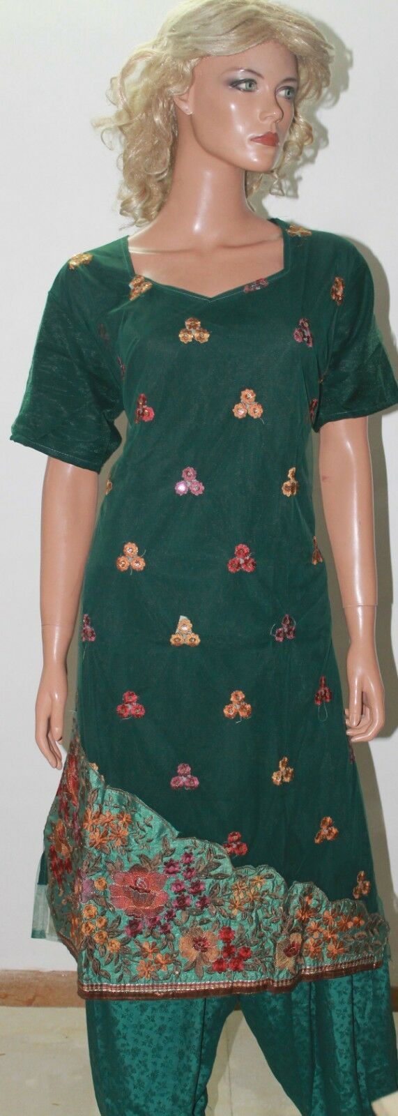 Green Indian Clothing Dress Salwar suit By Manha Plus size 52