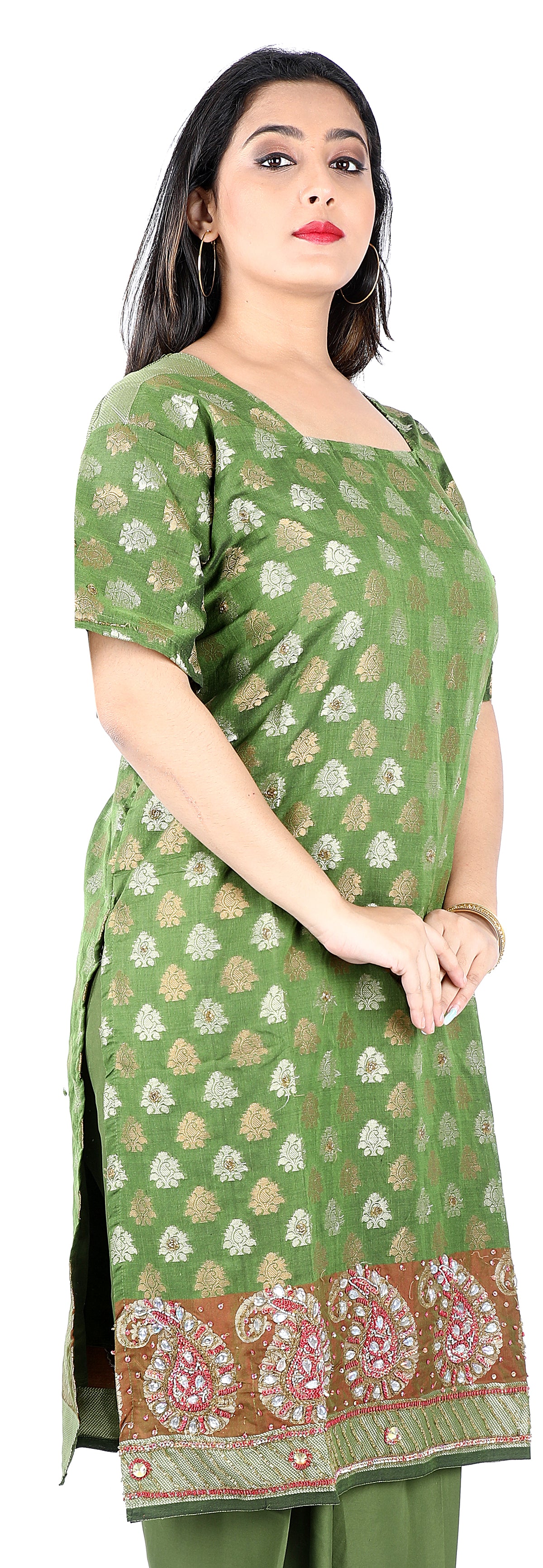 Green Indian Wedding party wear Salwar kameez Plus Size 52