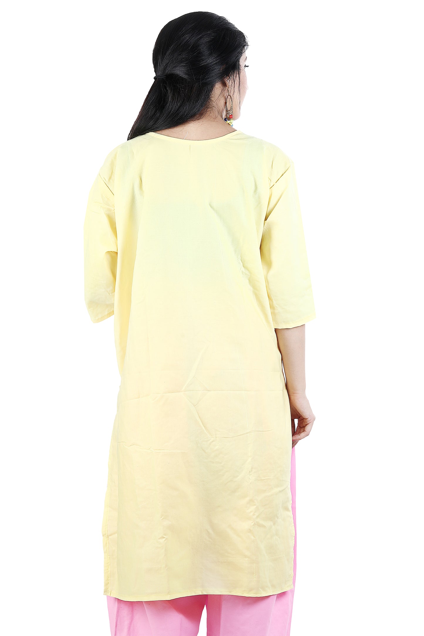 Yellow Cotton Salwar kameez chest Size 48
