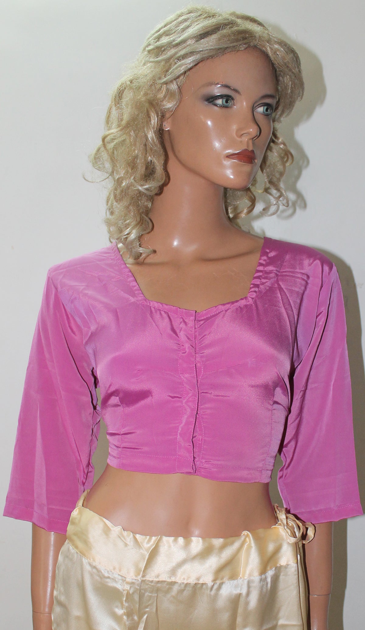 Dusty Pink Saree Blouse Chest Size 44