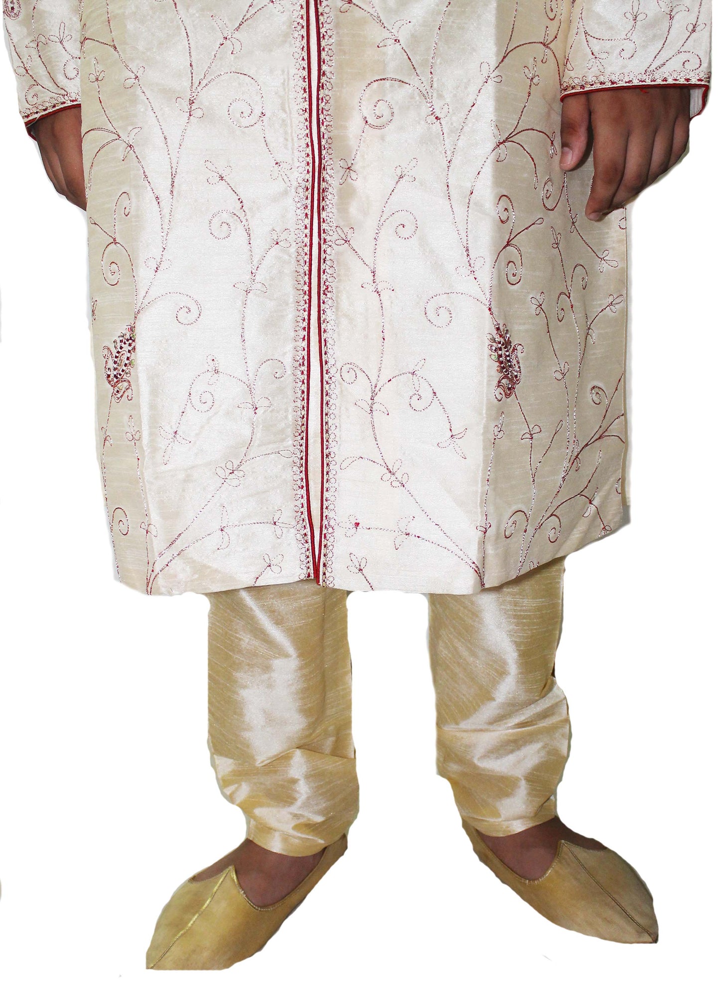 Cream Silk Men Pajama pants
